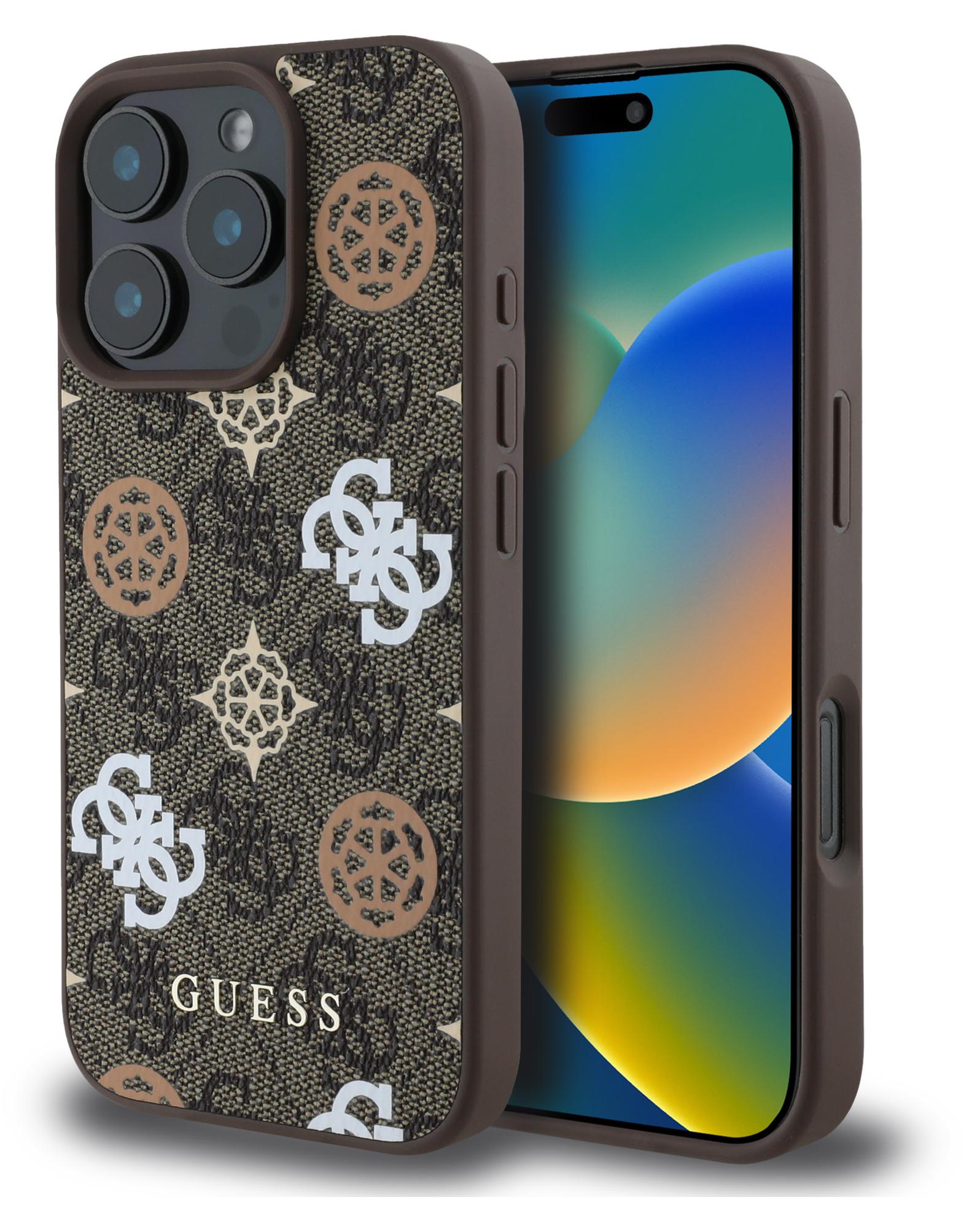 Guess 4G Metal Logo Rapport Case für Iphone 16 Pro black
