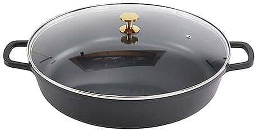Contacto AluChef® Schmorpfanne Schmortopf, rund 40 cm schwarz/black 6983/408