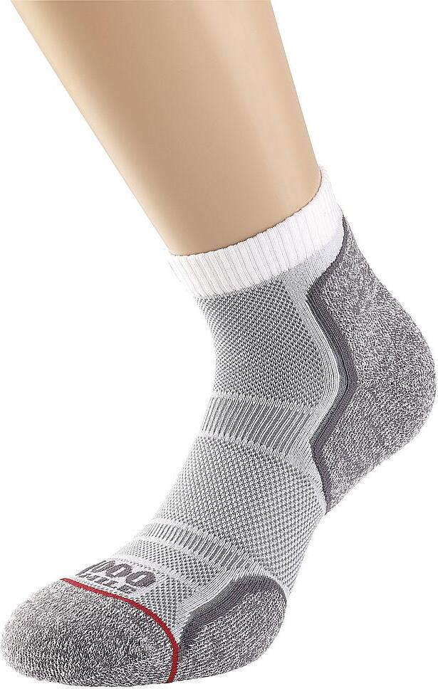 Wolverine 1000 Mile 1000 Mile Laufsocken Herren - Run Anklet Socken weiß grau large 2261WL