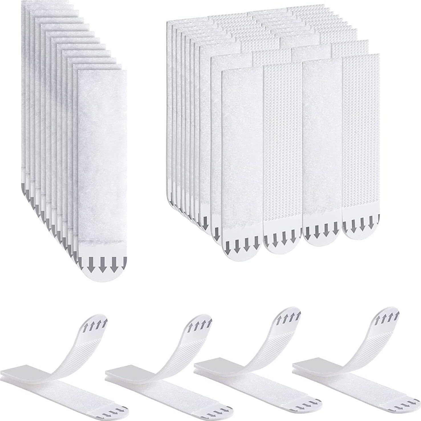 Jormftte Bildaufhängestreifen, 36 Paar (72 Streifen) Bildaufhängelasche ohne Bohrstreifen, Hochleistungsklebestreifen für Kartons, Töpfer und Dekoration ohne Beschädigung (Mittel) KAU-HT-CPK-20250426-62