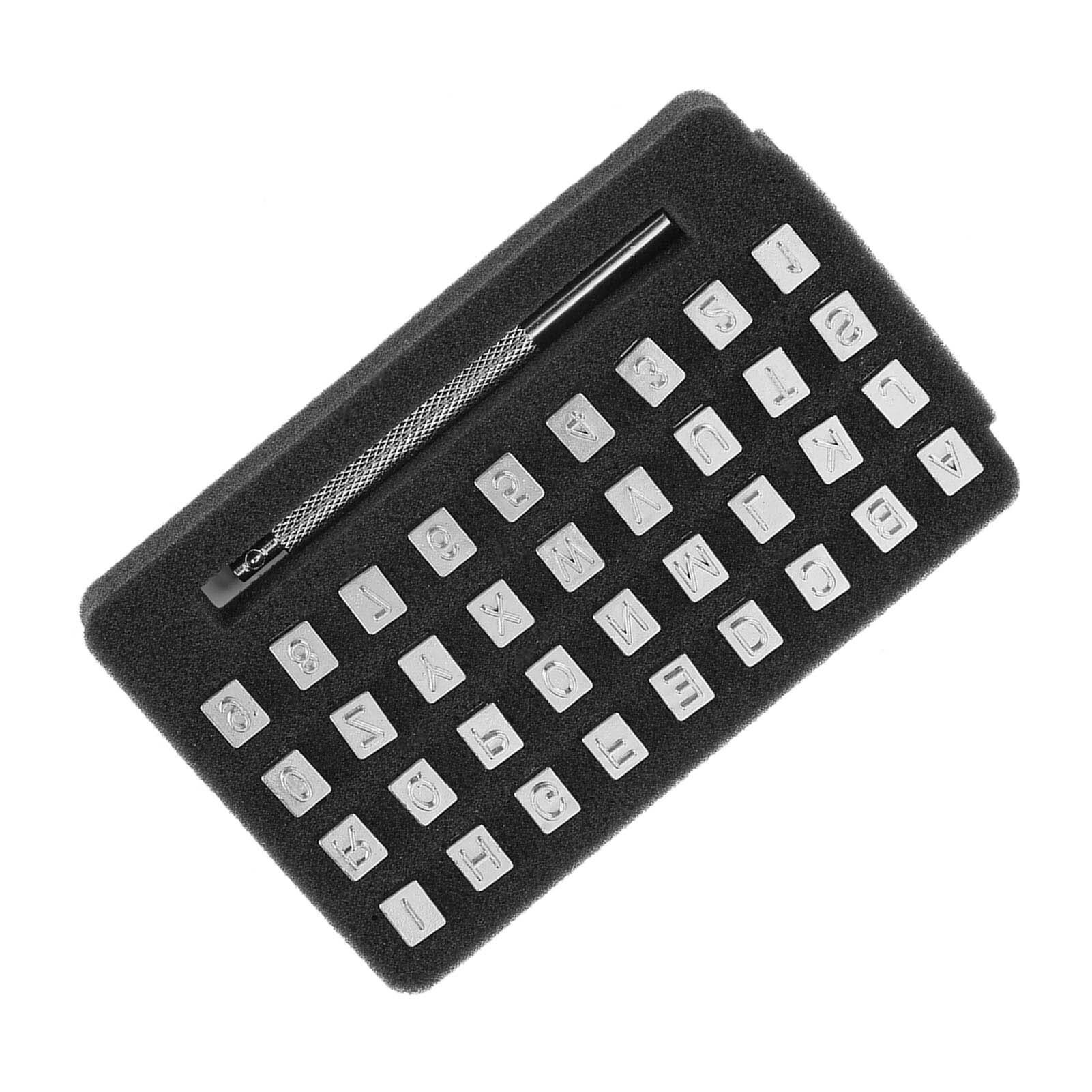 Cocosity Nummer Leder Stamper,Letter Leder Stamper,Stahl Letter Leder Stamper,Letter Leder Punching Tool,Letter Leder Stamper