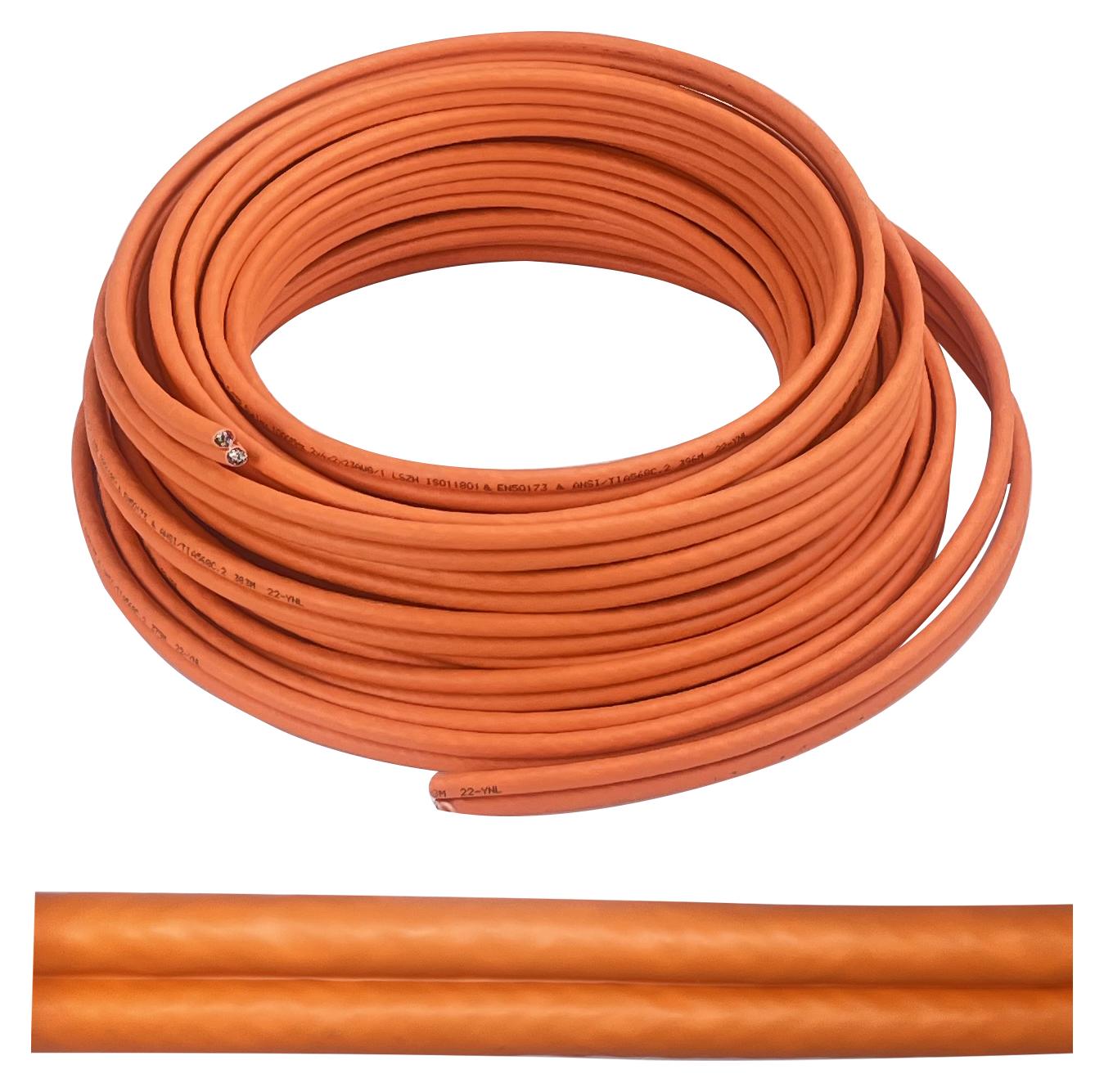 Helos Cat.7 Verlegekabel Duplex AWG 23 LSZH 1000MHz CPR Dca Trommel - Verlegekabel - Netzwerk 330230