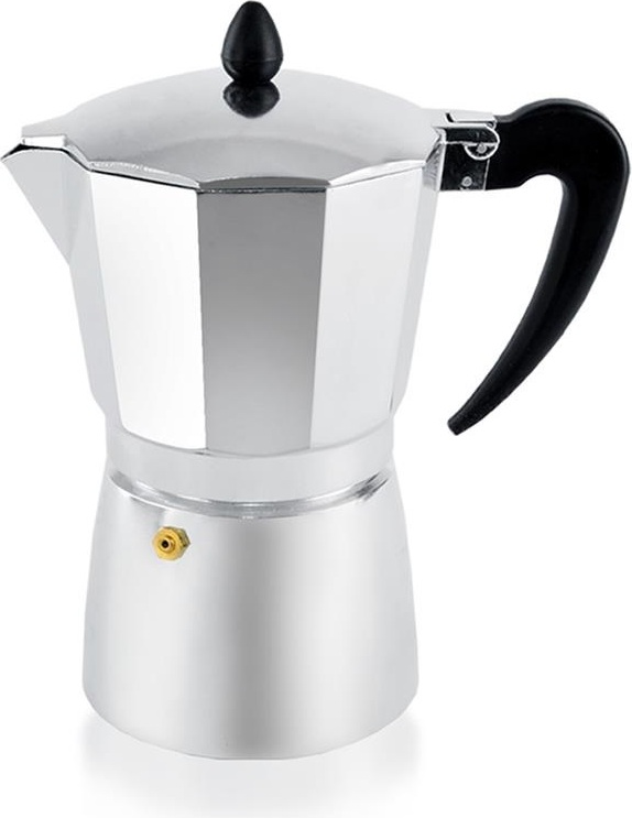 ORION Espressokocher Espressokanne Kaffeebereiter aus Aluminium 0,45l 442488