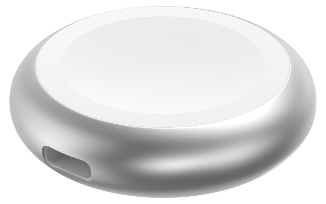 INF Magnetische runde Schnellladebasis für Apple Watch Silber ABS und PET 416430