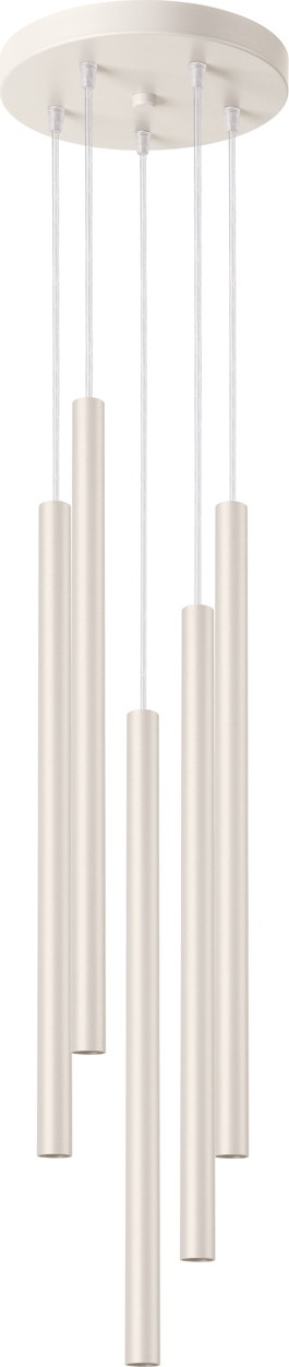 Pendelleuchte PASTELO 5P beige 5xG9 8W Stahl 104x25x25cm Sollux Lighting