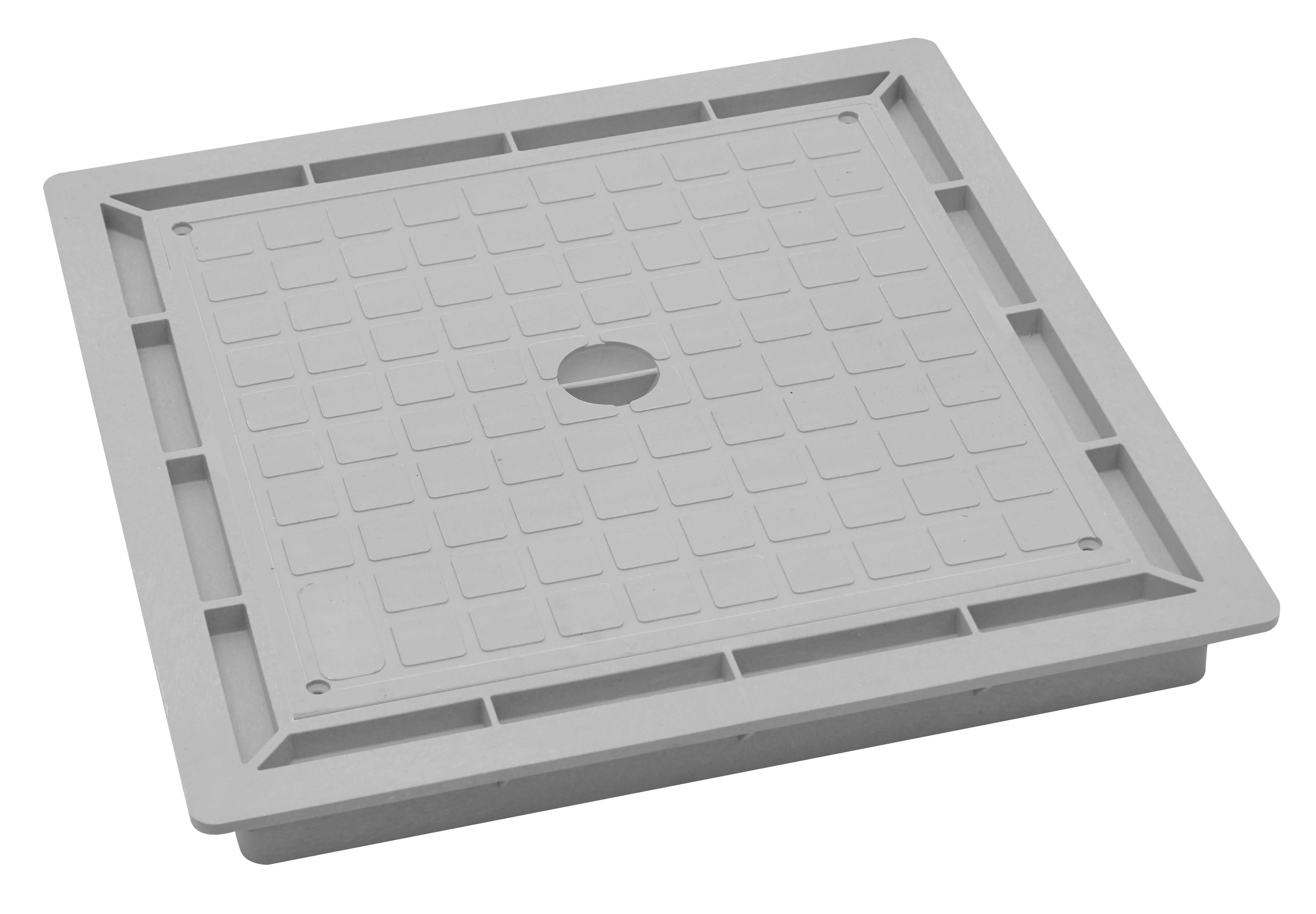 Adelid Revisionsschacht Schachtdeckel Kontrollschacht Kanaldeckel Schachtabdeckung Hof 400x400mm