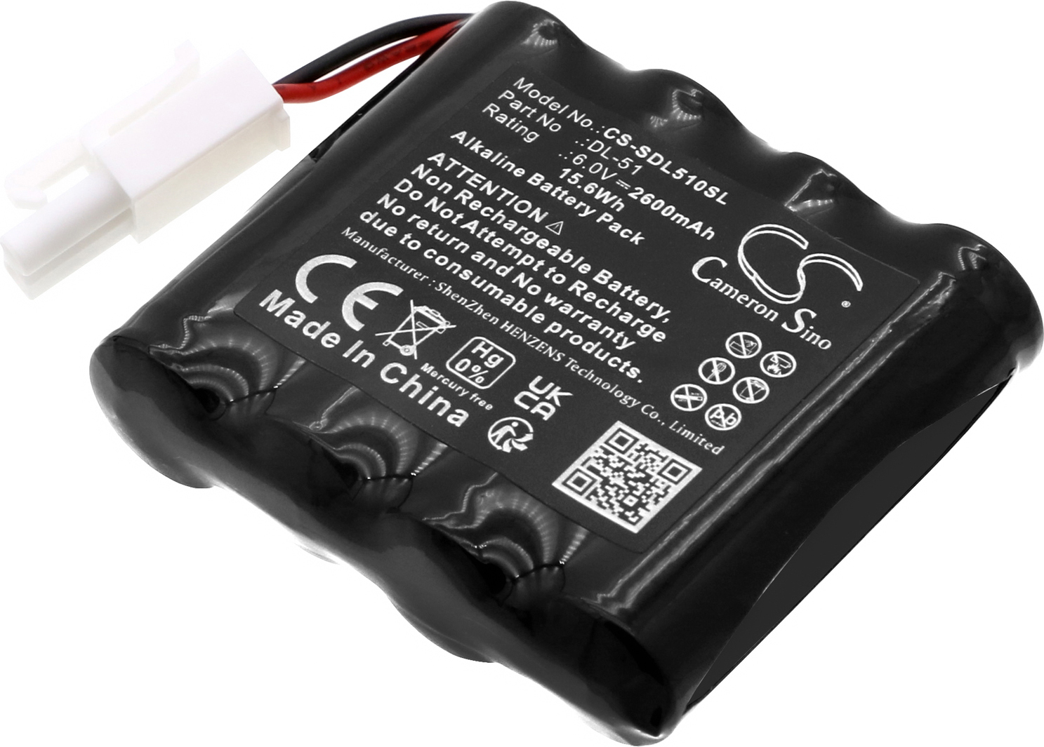 TECHTEK Akku Kompatibel mit [SAG] Megalock, Safe-O-Pin, Safe-O-Tronic, Schlagbaum Ersetzt 198226, für 3850000.020.000, für 4LR06, für DL-51 198226, 3850000.020.000, 4LR06, DL-51