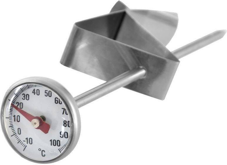 Artemis Küchenthermometer mit Clip für Fleisch, Suppe, Milch, Schinkenkocher, Spieß, Sonde