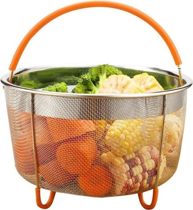 Meoiruery Dampfkorb, Edelstahl-Dampfkorb, 6-Liter-Dampfkorb, mit Griff, für multifunktionales Dämpfen, Cookeo Zubehör KAU-ER-LYS-PH-20251203-79