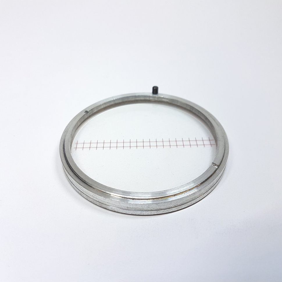 Dönges Platte mit Strich für Auszähllupe Held (Lupe Strichplatte Auszähllupe) JDKT33100