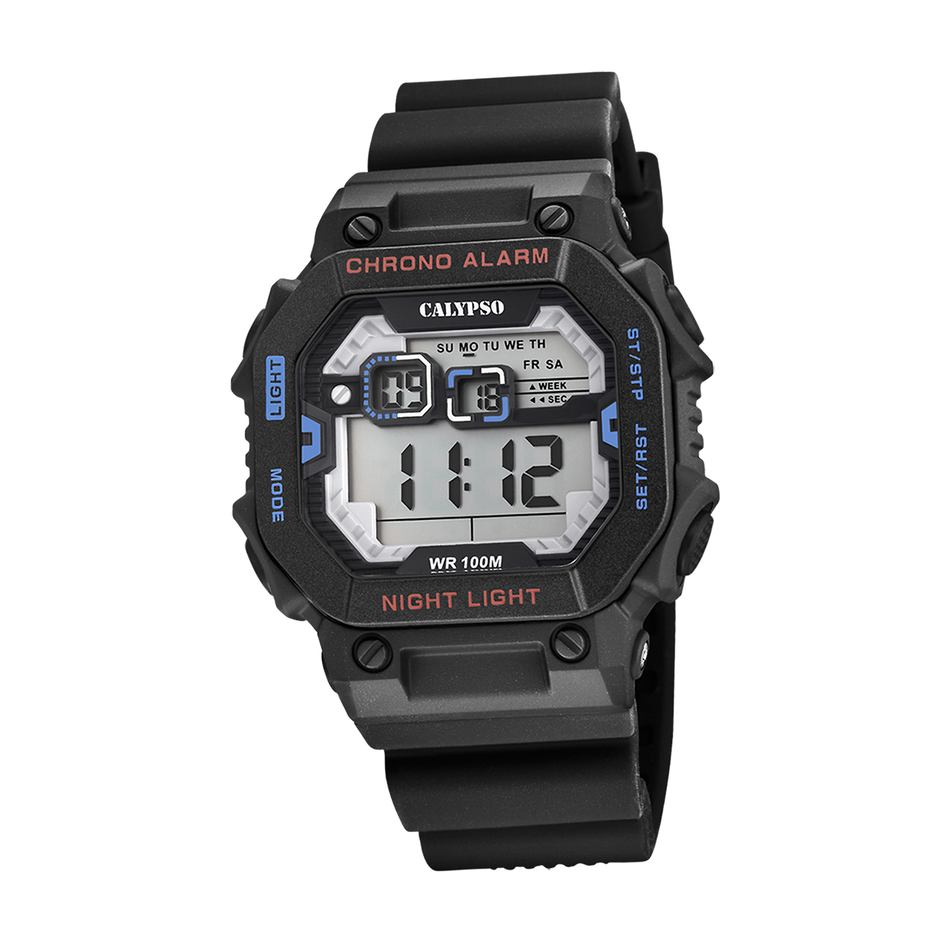 Pánske hodinky Calypso gumené čierne Digitálne náramkové hodinky Calypso D2UK5840/6
