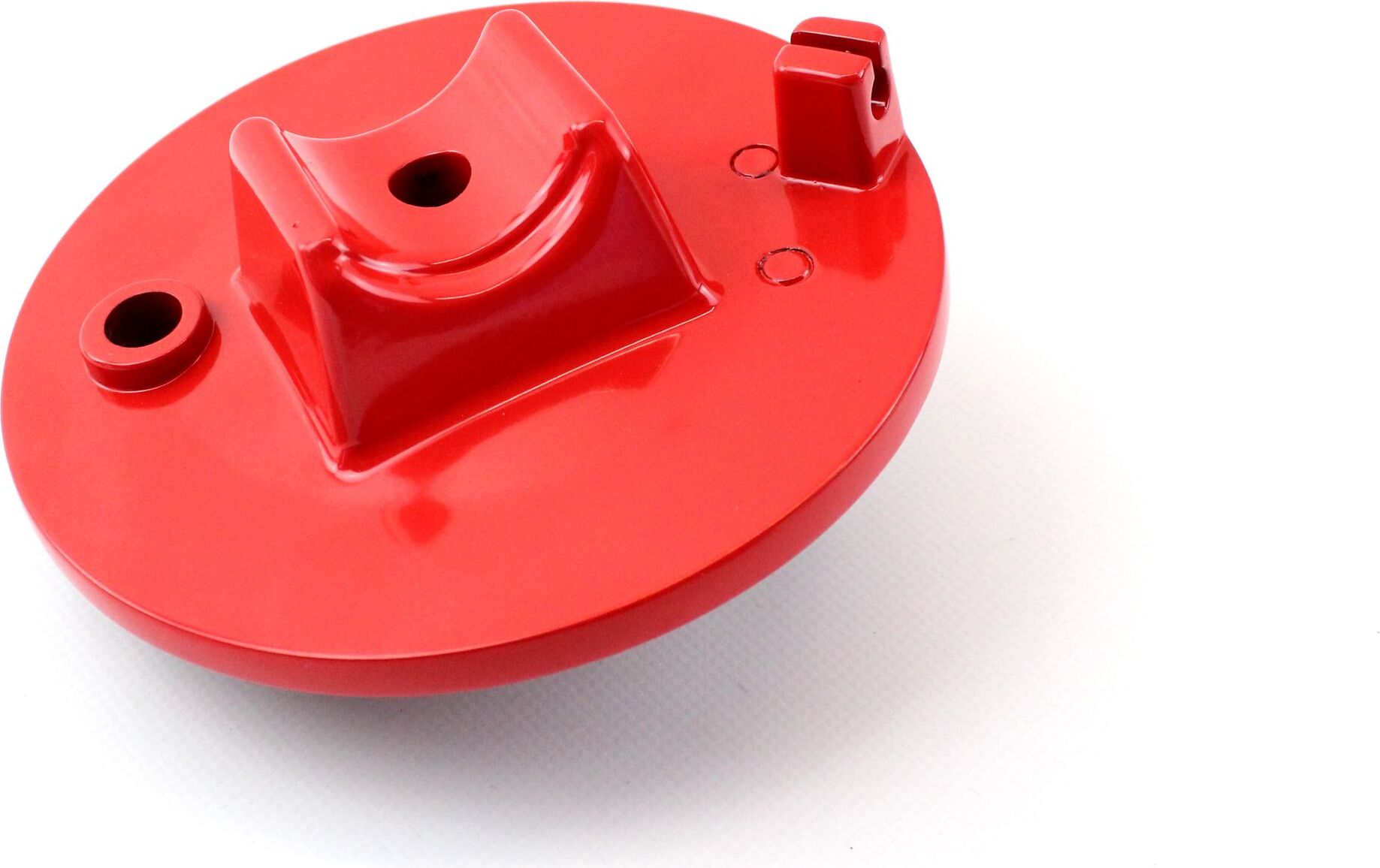 Bisomo Bremsschild, Ankerplatte Rot glänzend gepulvert vorn für Simson S50, S51, S70, SR50, SR80 9288+RotGlanzPulver