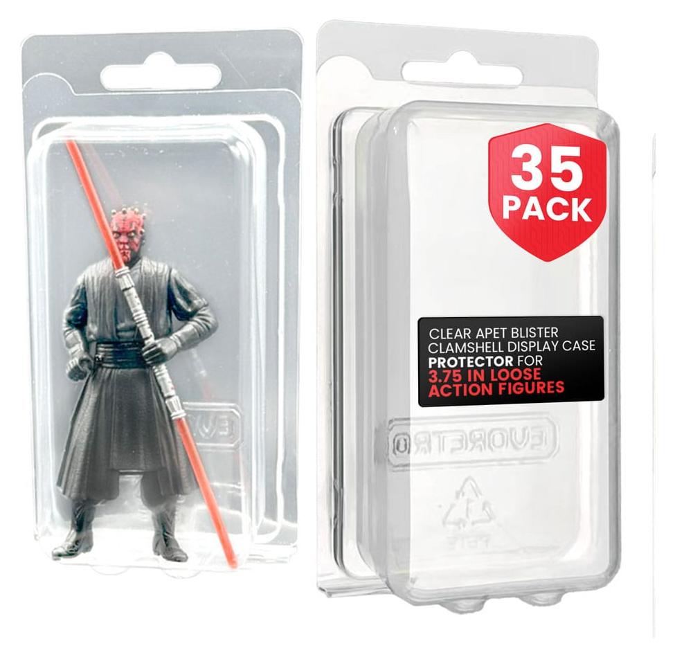 OEM PET-Schutzbehälter XL 35er-Pack für Figuren 3,75 Zoll