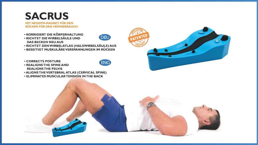 NEUROTECHNOLOGY Sacrus Mag - mit Neodym-Magnet für Ischiasschmerzen, Rückenschmerzen, Rücken SM1