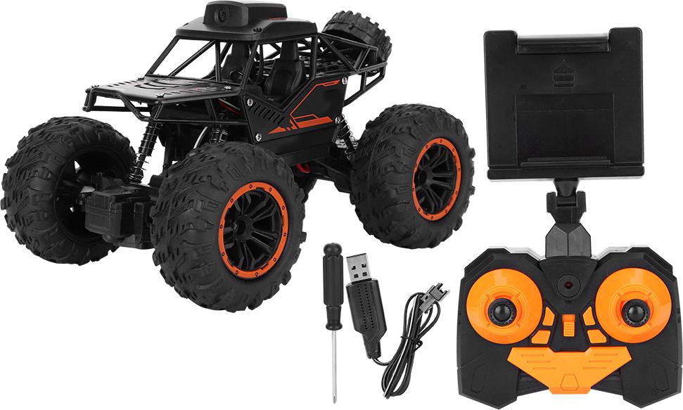 Gistuch 1:18 2.4g Fernbedienungsauto -Modell WiFi Kamera Kinder Kinder RC Fahrzeug schwarz schwarz