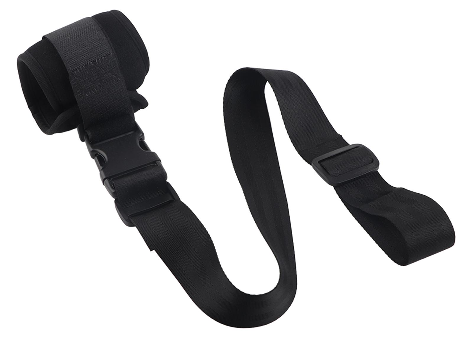 Gistuch Patienten-Gliedmaßen-Rückhaltegurt, ältere Menschen, Handgelenk-Knöchel-Fixiergurt, Zwänge, Gurt, schwarze untere Gliedmaßen