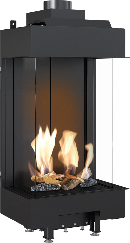 Plynový krb LEO 45 / 68 ľavý pravý propán bután fi 100/150 4,1 kW