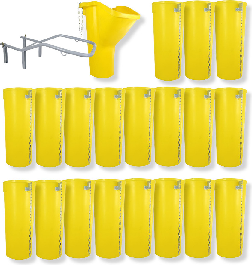 Profi Bauschuttrutsche Schuttrutsche Schuttrutschen Schuttrohr SET (21-tlg 20 m)