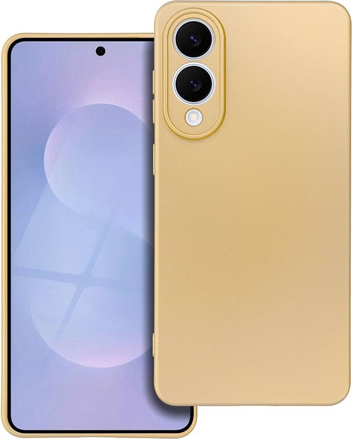 Kryt na mobilný telefón METALLIC vhodný pre SAMSUNG S25 Edge zlatý