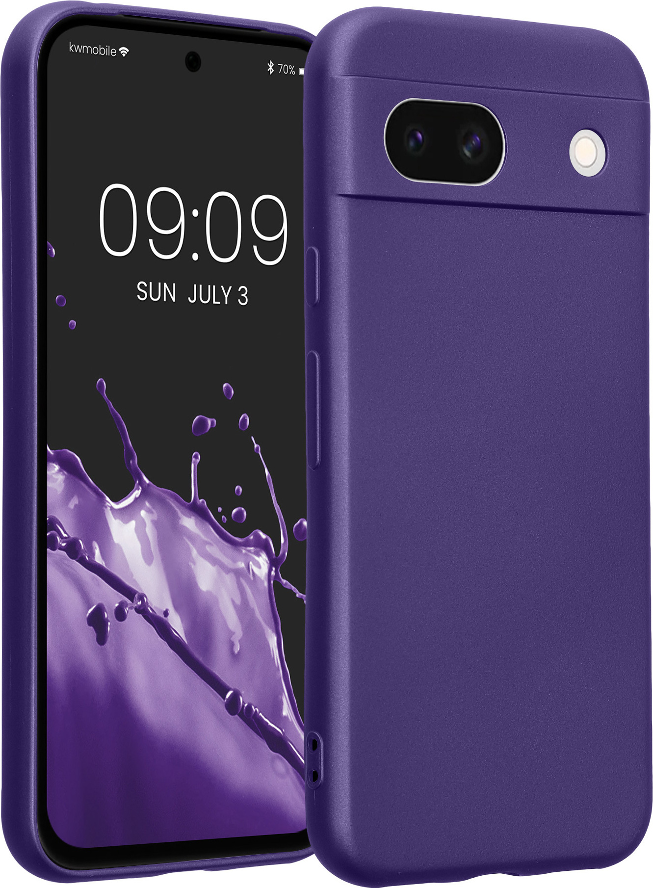 Kwmobile Silikon-Hülle Für Honor X8a – Metallisch Lavendel, Weich & Griffig