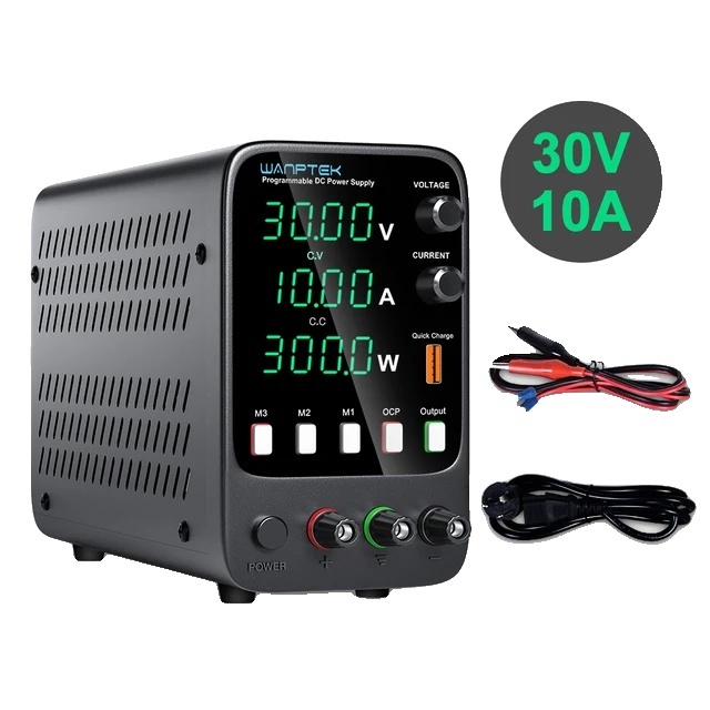 Nastaviteľný jednosmerný napájací zdroj, výstup 30 V 10 A, stabilizovaná regulácia napätia, APS3010H