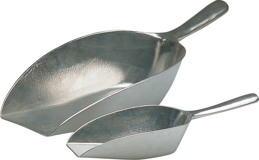 Aluminium-Abwiegeschaufel 310 Mm – 555 Ccm, Lebensmittelecht, Massiver Griff