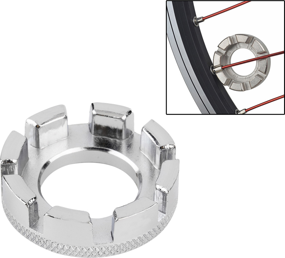 Stuttg Einstellung der Fahrradreparatureinstellung Rad Speichenkappenring 8-Wege-Schraubenschluessel 1015752