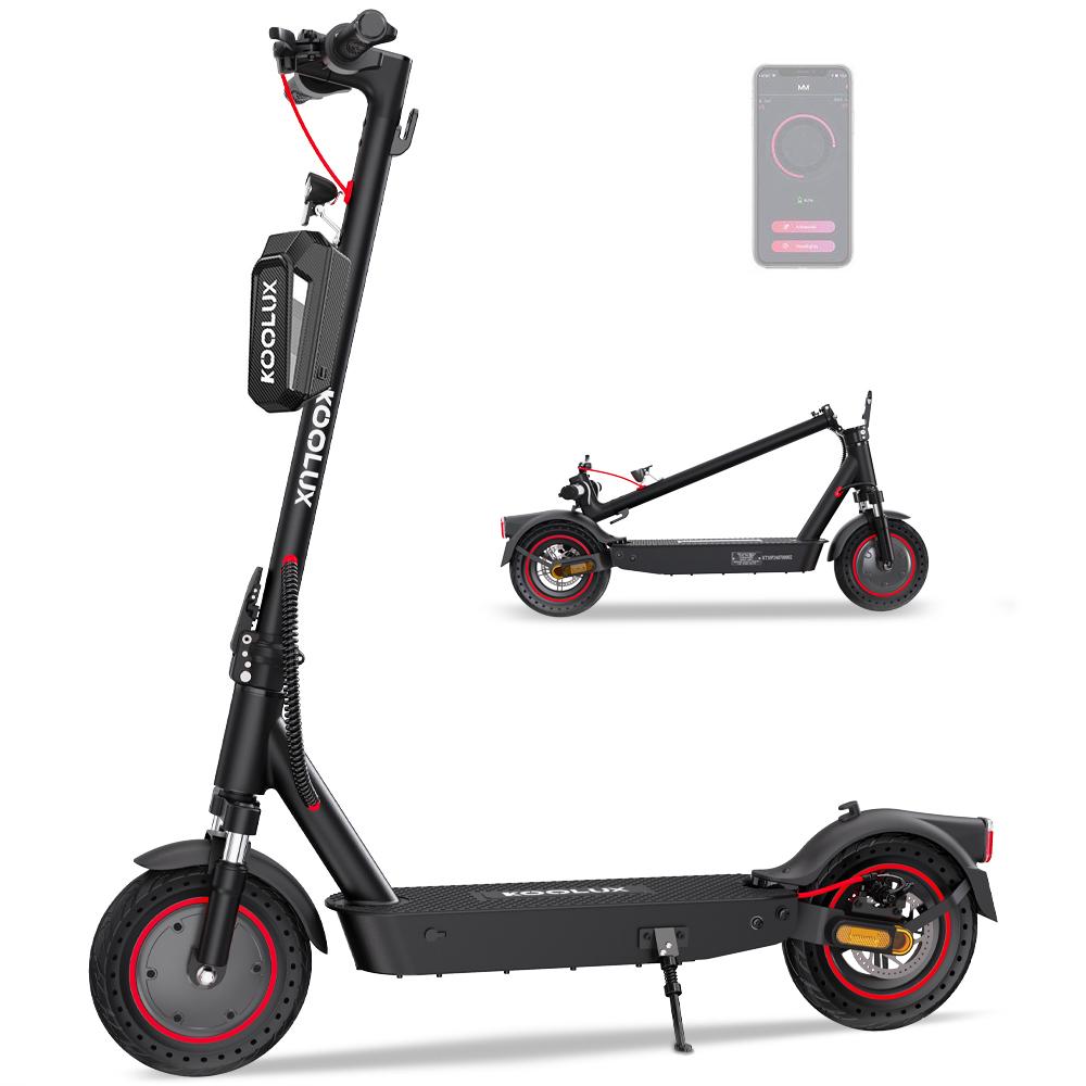 KOOLUX E Scooter mit Straßenzulassung Faltbarer 400W 30-35KM 36V10.4Ah 20km/h