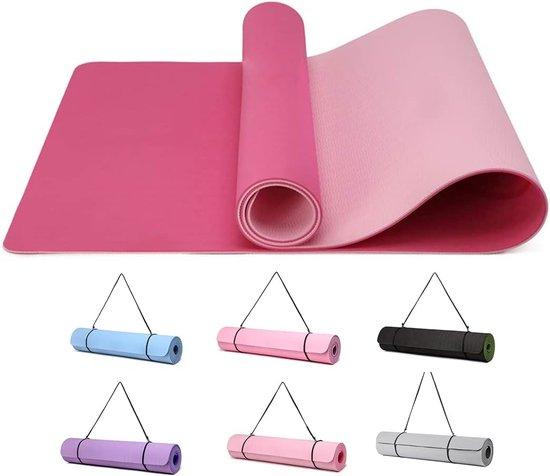 OEM Yogamatte aus TPE-Material, 0,6 cm dick, beidseitig rutschfest, geruchsfrei und leicht rollbar 2026