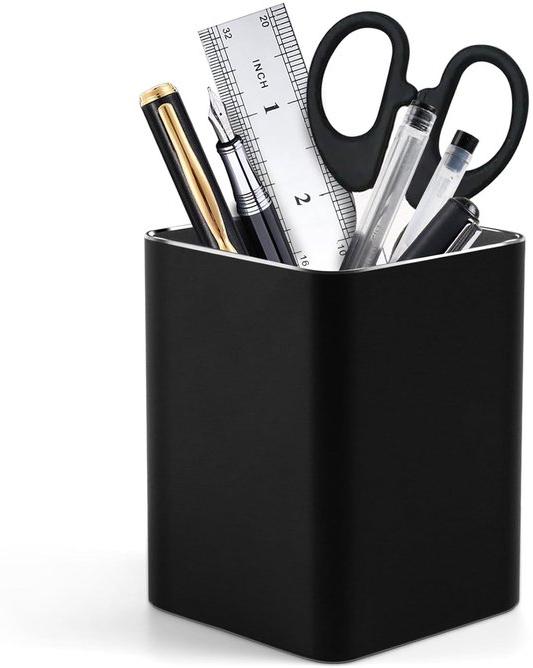 OEM Metallischer Schreibfederhalter - Quadratisch - Schwarz - Stilvoll und Funktionell 2026