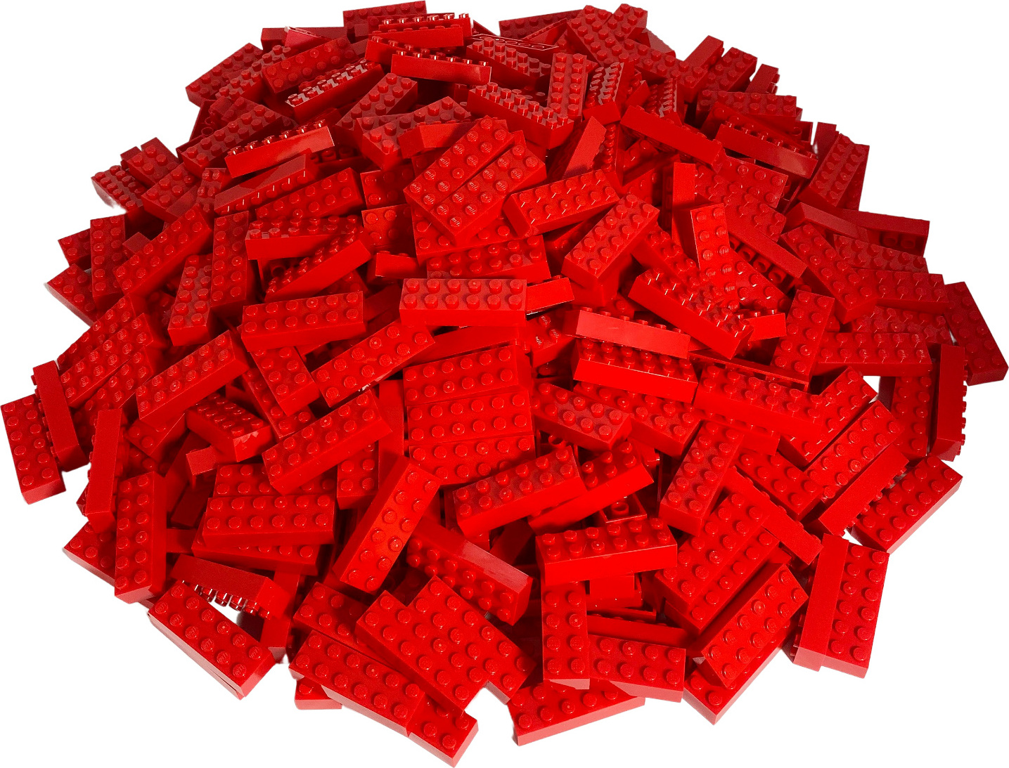 LEGO® 2x6 kociek Vysoké kocky Červená - 2456 NEW! Množstvo 100x