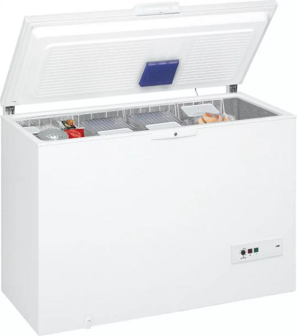 Gefrierschrank WHIRLPOOL, Truhe, 437 l, en.tr. E, weiß WHM4612