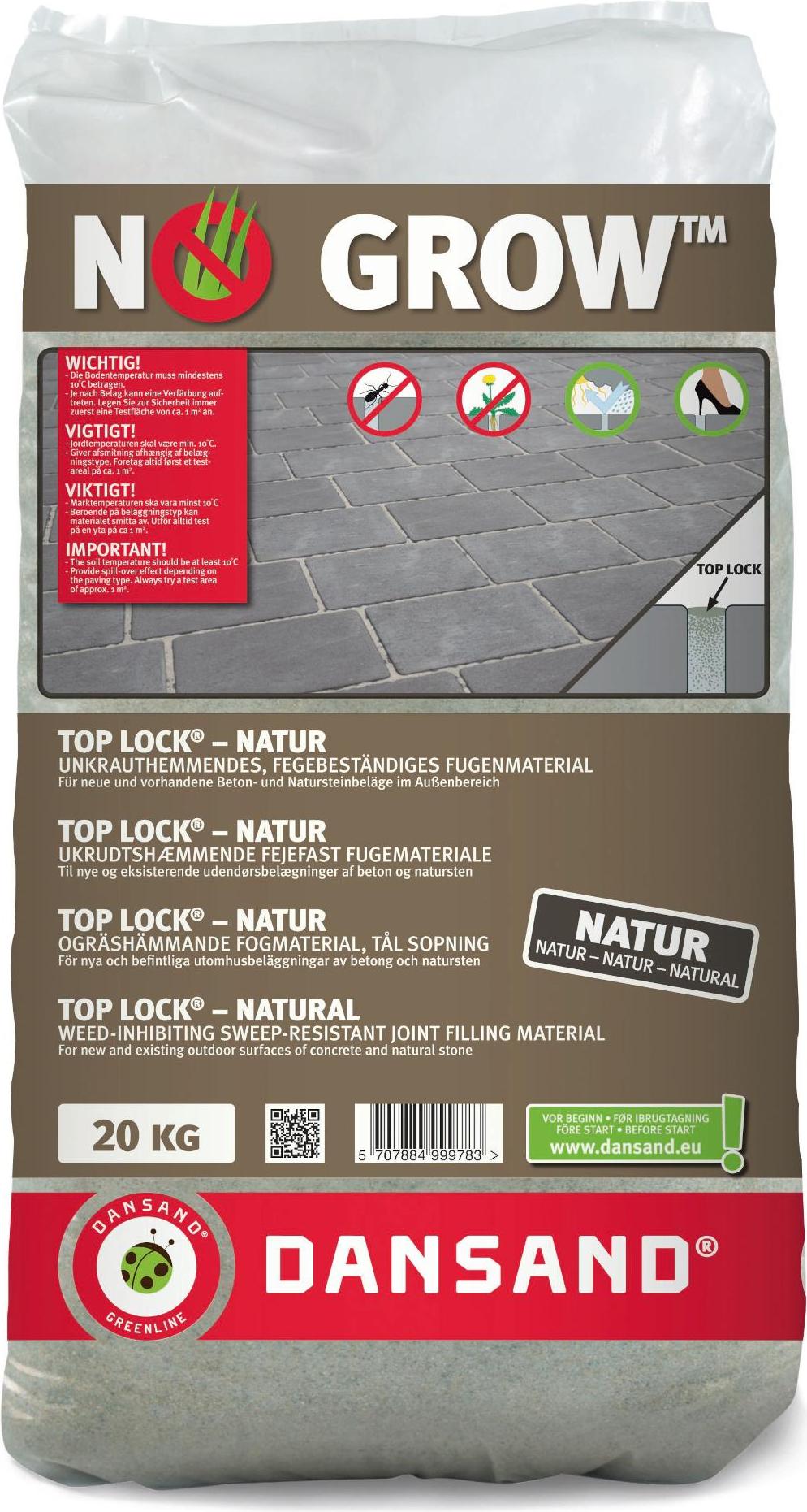 Fugenmaterial TOP LOCK NO GROW Dansand 3-10mm 20 kg natur 600612