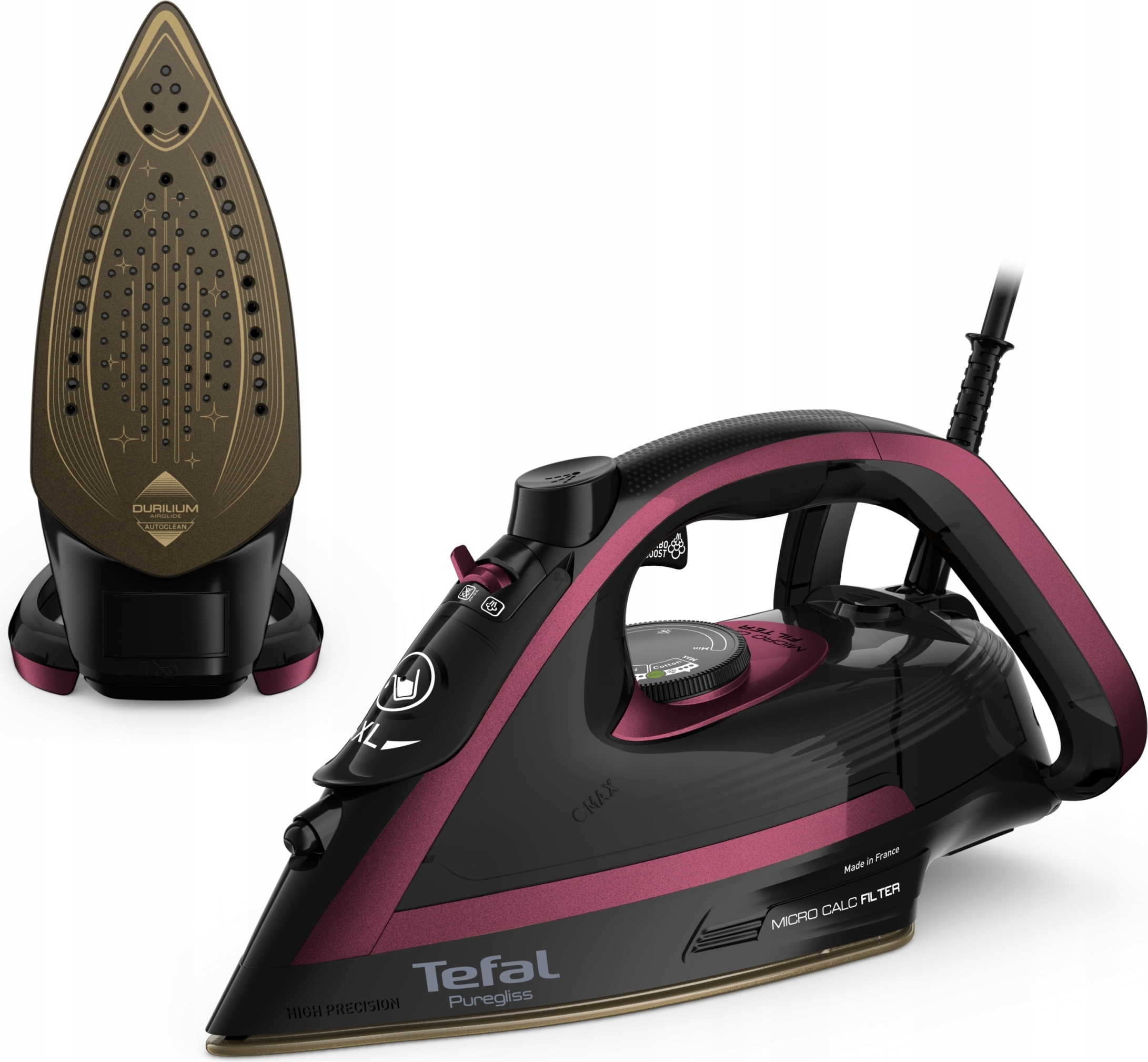 Dampfbügeleisen TEFAL Puregliss Keramiksohle FV8065 3000W 280g/min BELLA-J-0925