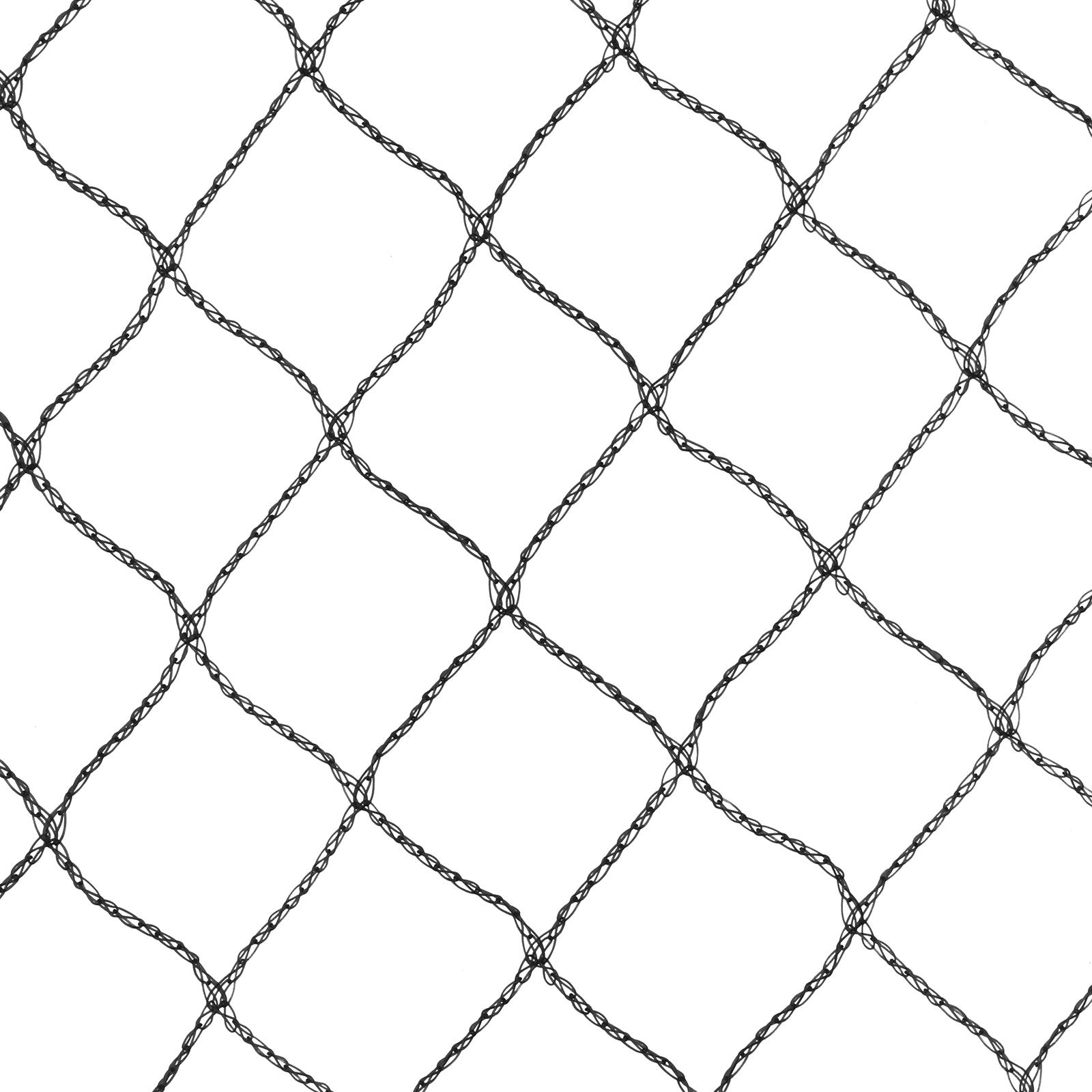 Gistuch HDPE knotenloses schwarzes Vogelnetz, 4.5x6m mit 10 Pflöcken für Teichschutz, Anti-Blattfall Koi Netz