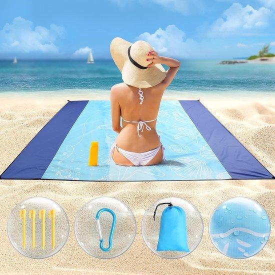 OEM Wasserfeste Strandmat 210 x 200 cm mit 4 Verbindungspunkten für Strandcamping Spaziergänge und Tagestouren 2026