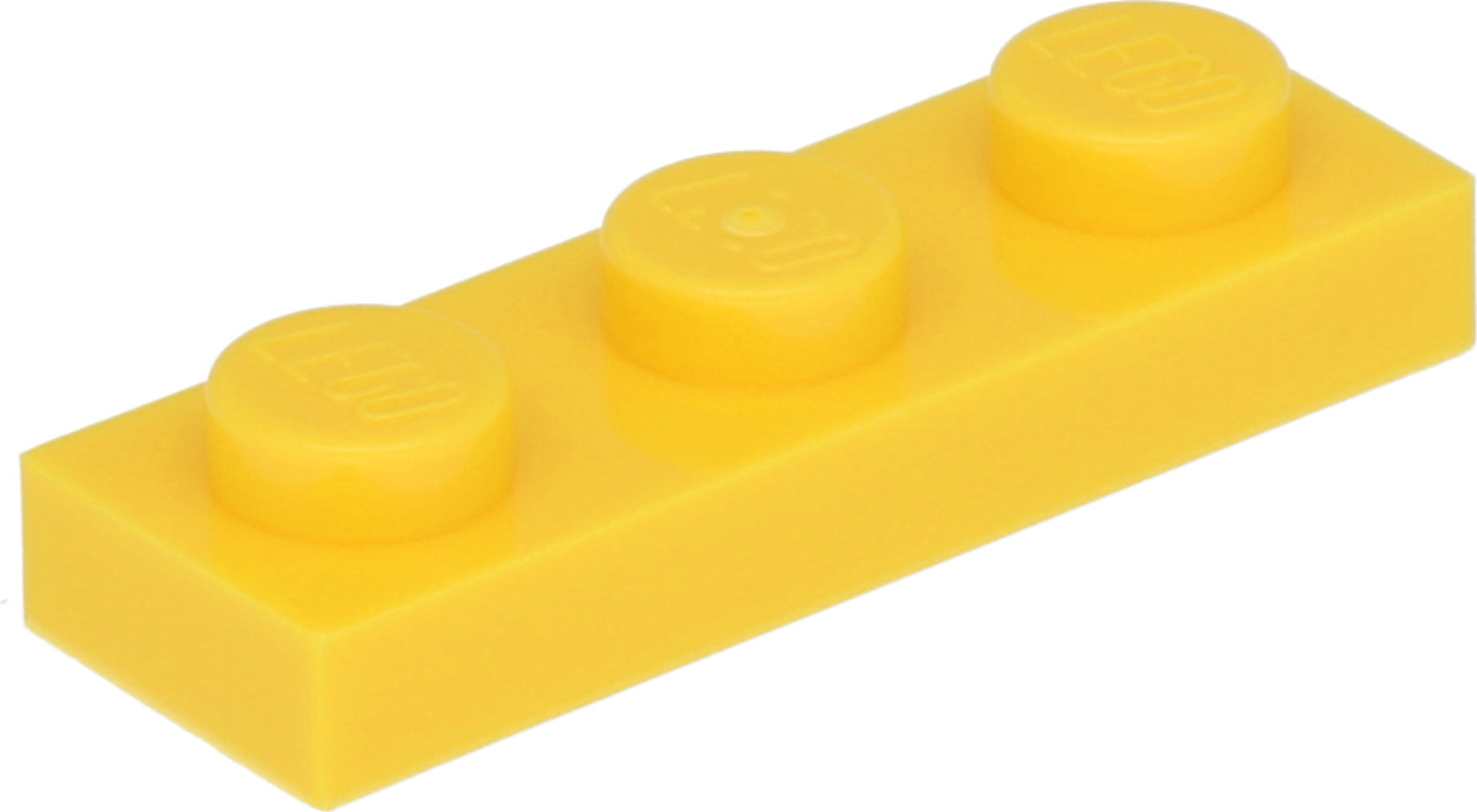 Lego® 1x3 doska 3623 - 1 kus žltá