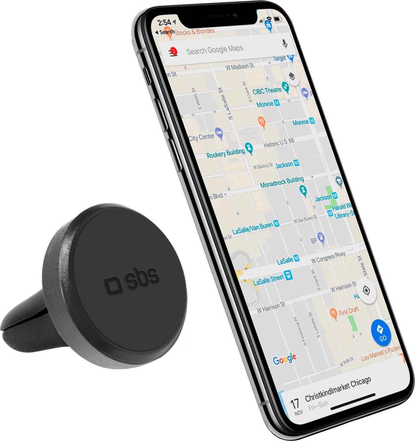 SBS TESUPPEASYMAGK, Mobilný telefón / smartfón, Pasívny držiak, Auto, Čierna
