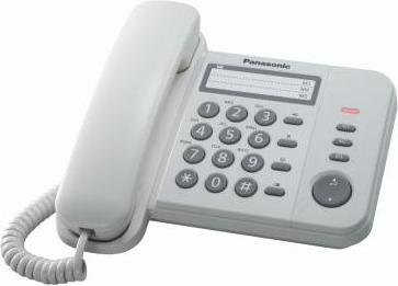Panasonic KX-TS520EX1W, 50 Eintragungen, Weiß