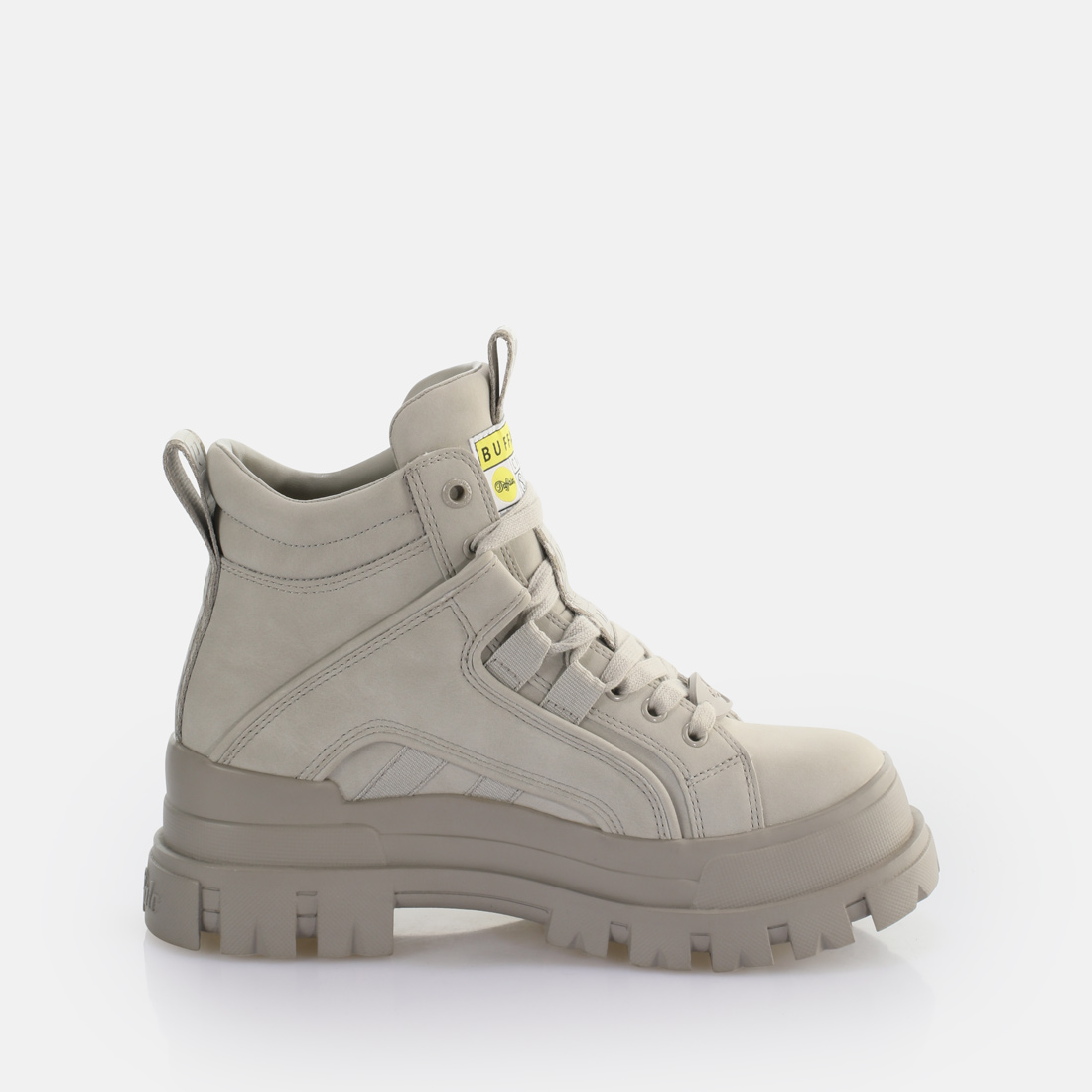 Buffalo ASPHA MID - Stivaletti con plateau - white/bianco