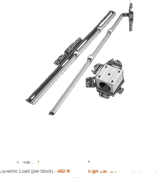 OEM Lineares Führungsschienenset, 1500/1800/2200 mm, SBR20 Führungsschienen, 20mm-1800mm 4082