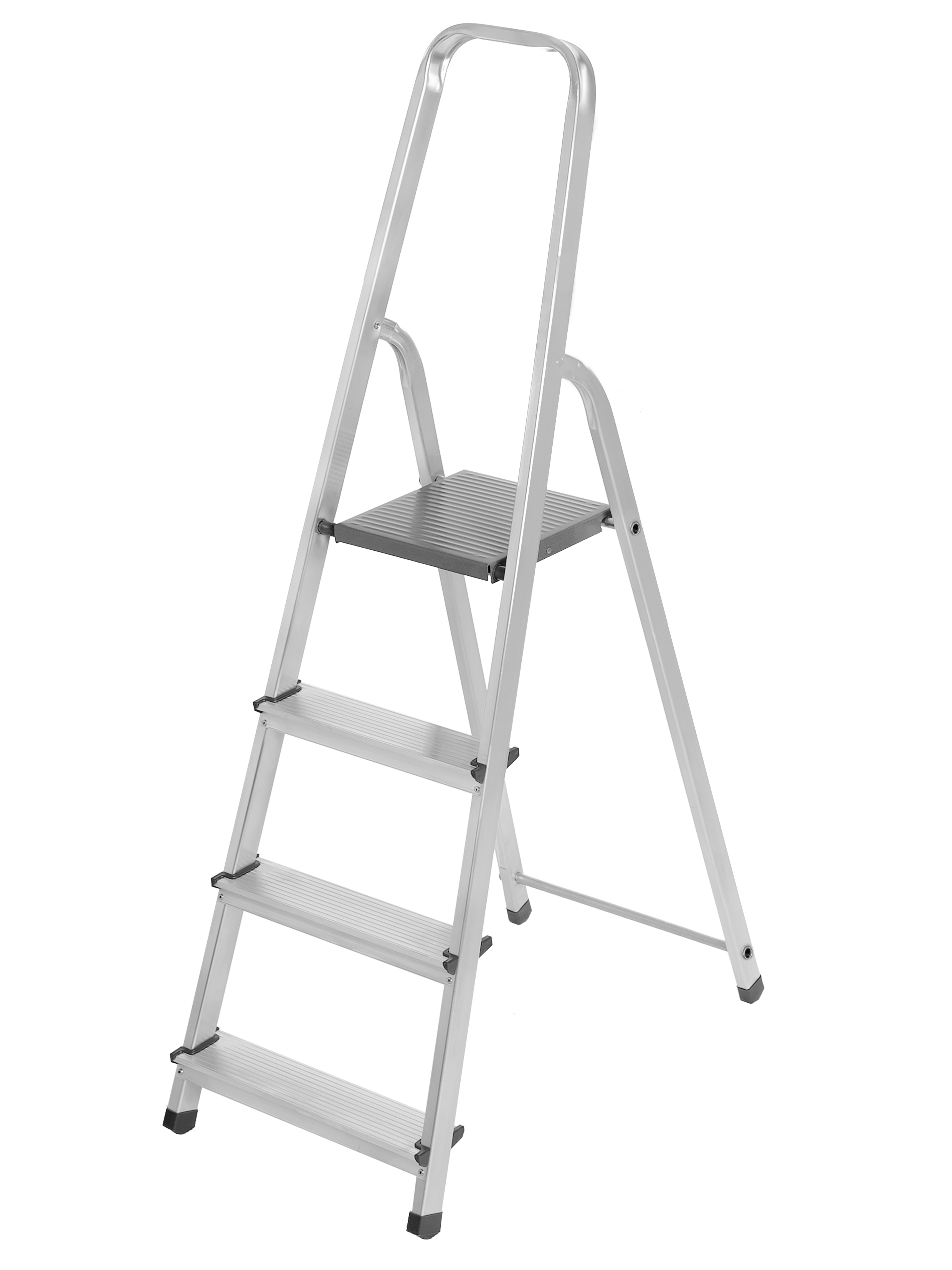 Leiter Aluminium-Leiter 4Stufen-Leiter Klapptritt Aluminium doppelseitige Leiter 
