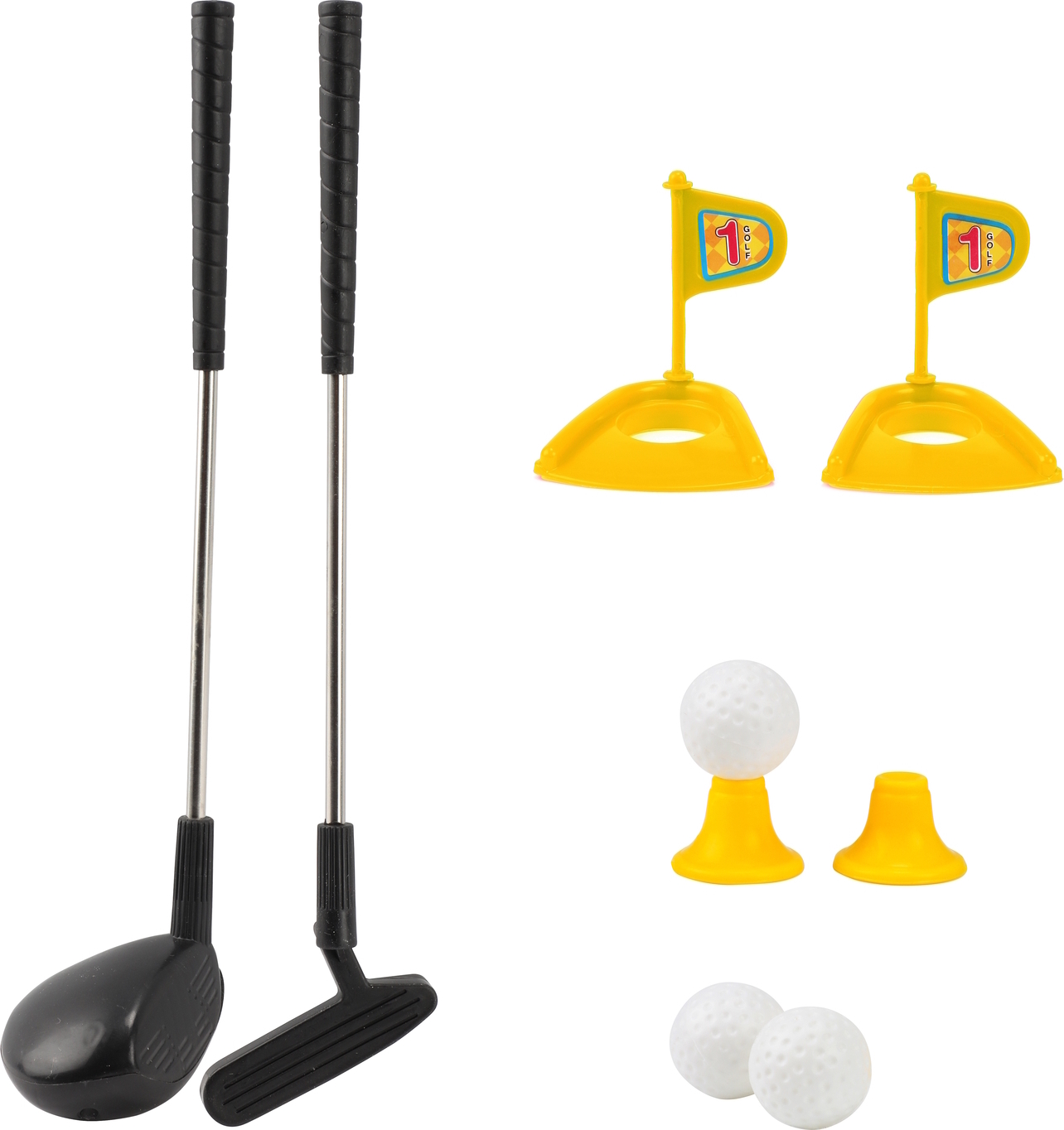 Toi-Toys Mini Golf-Set Spielzeug mit Schlägern und Bällen 62898A