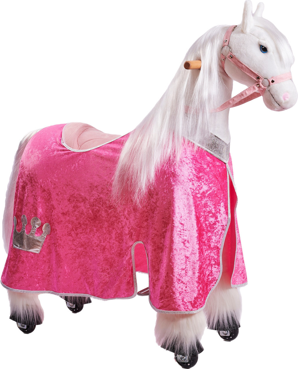 Ponnie Pferdebekleidung aus Samt in Rosa, Größe M C404