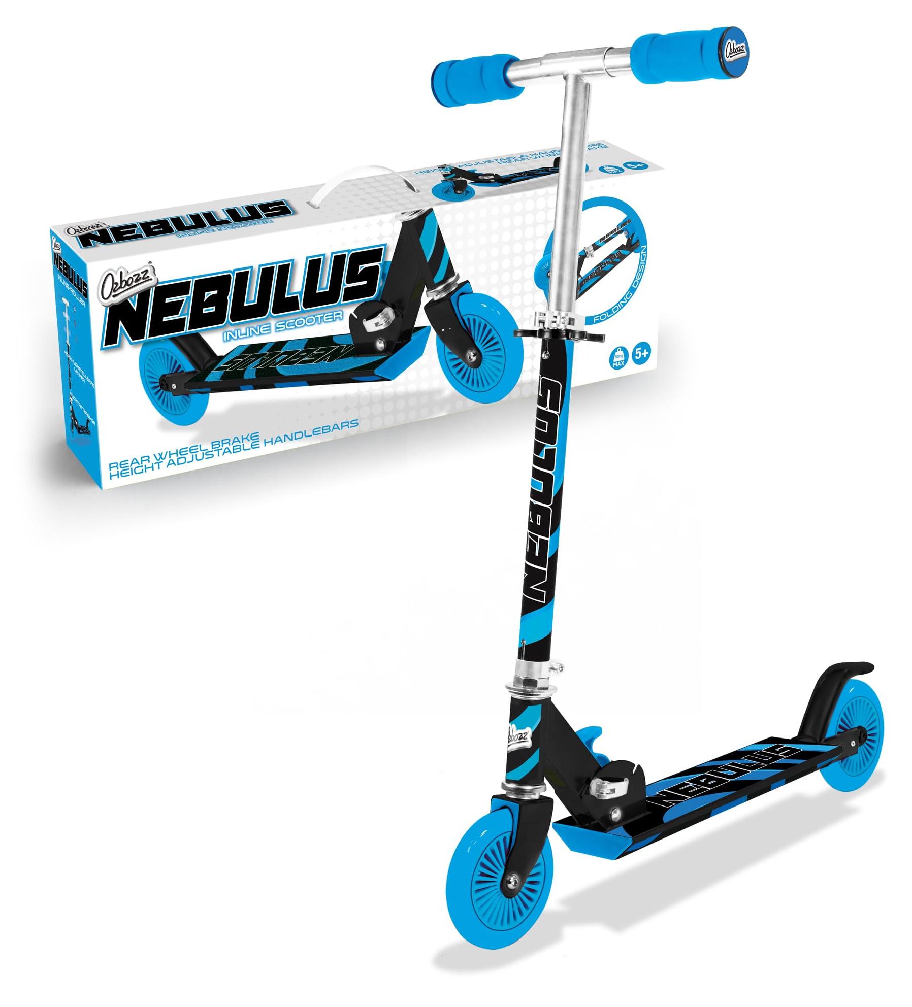 One for Fun Scooter schwarz blau - Tretroller für Kinder und Erwachsene