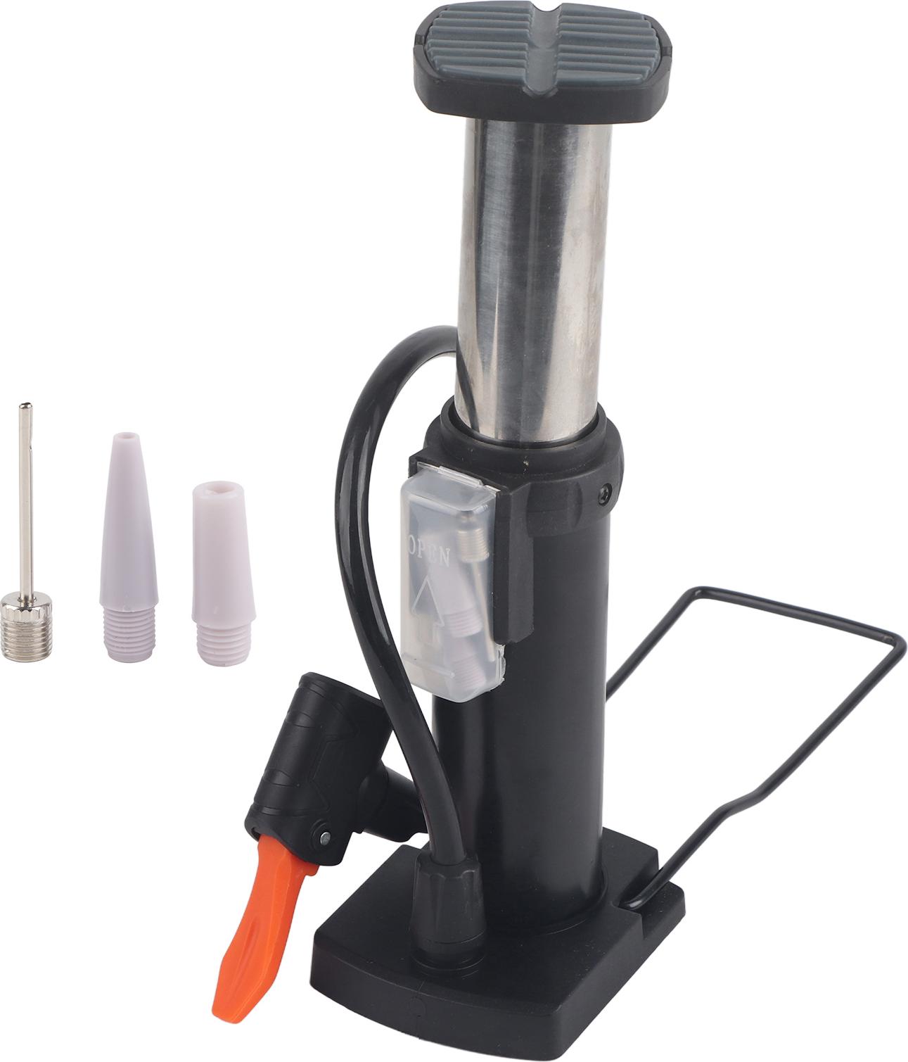 Gistuch Fahrradfahrrad -Fußpumpe Mini Tragbarer Hochdruckboden Inflator Reifenluftpumpe (schwarz)