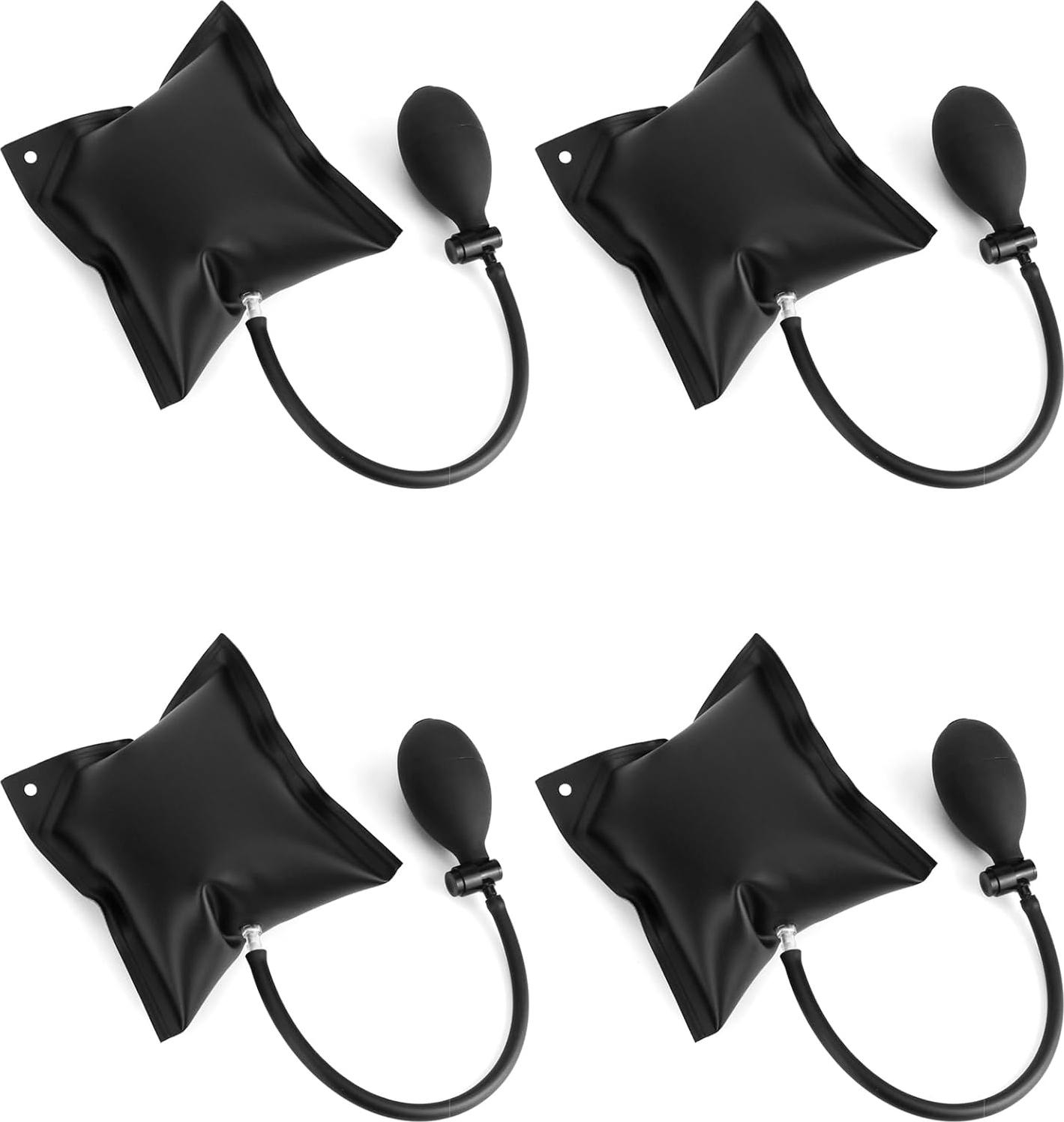 BundiGlassware 4 Stück Montagekissen, Hebekissen Luftkissenheber Belastung bis 200kg, Schwarz BG250718QHL21