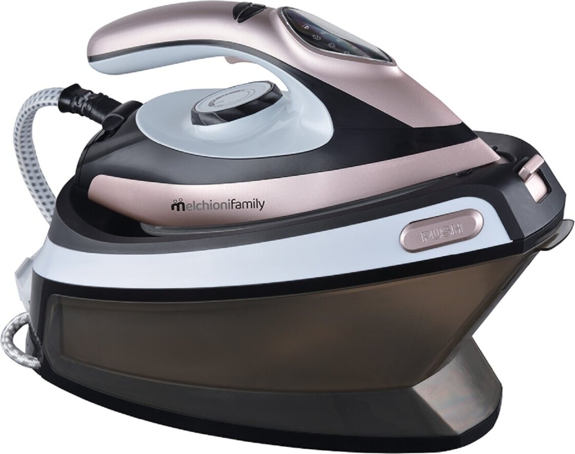 Melchioni 118510026 Bügeleisen Dampfbügeleisen 2000 W Schwarz, Pink