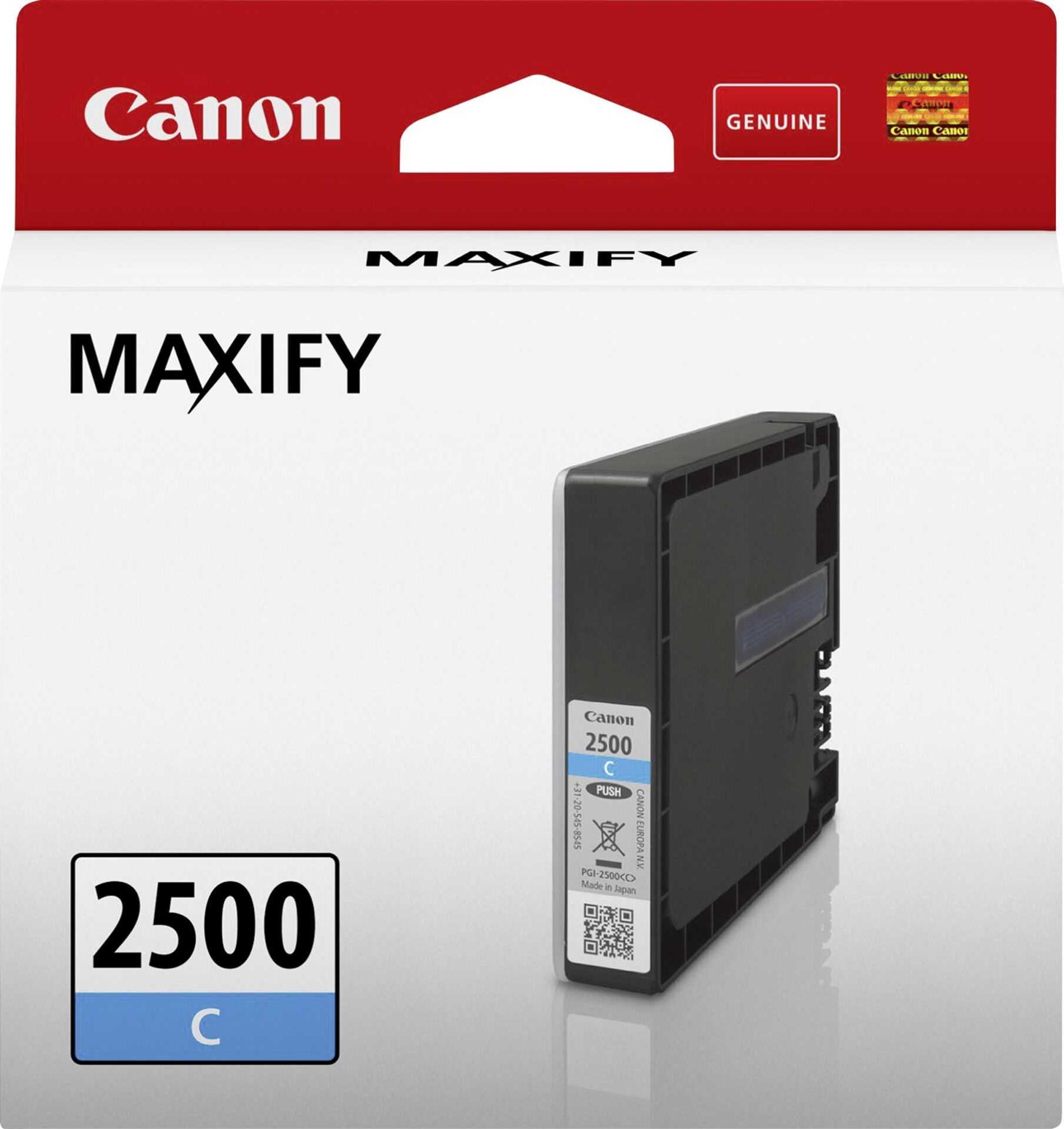 Canon PGI-2500C - Original - Cyan - Canon - MAXIFY MB5050 MAXIFY MB5150 MAXIFY MB5350 MAXIFY MB5155 MAXIFY iB4150 MAXIFY MB5455 MAXIFY iB4050... 9,6 ml real-4549292005295