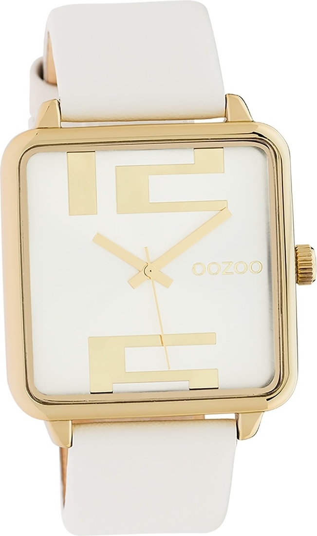Oozoo dámske hodinky Hodinky analógové kožené biele D2UOC10360